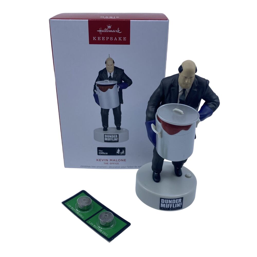 Hallmark Keepsake Magic Sound Ornament The Office Kevin Malone Chili 2024 NIB
